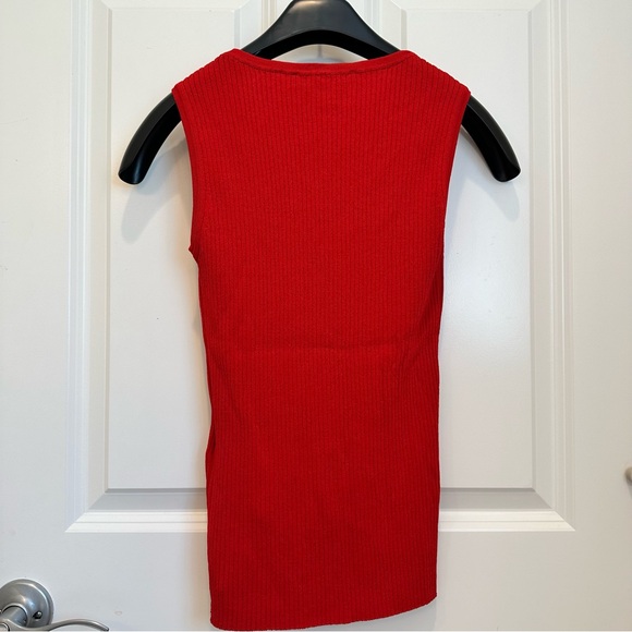 NWOT Max Mara Studio Label-cut Ribbed Knit Top Size: Medium US4/6 Summer/ Fall - Picture 11 of 12